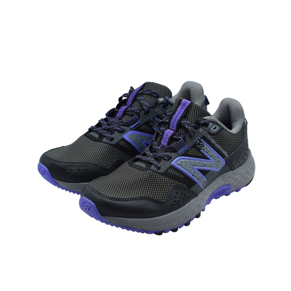 New Balance 410v8 Trail‎ Running Sneakers Womens 6 Gray Purple Black WT410LQ8